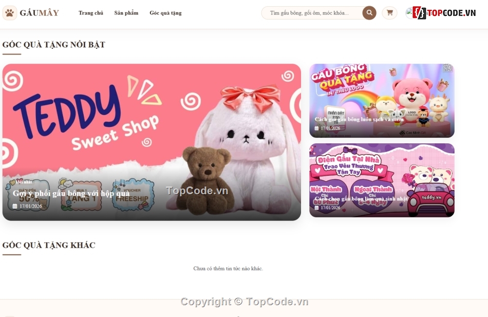 Website php,gấu bông,bán